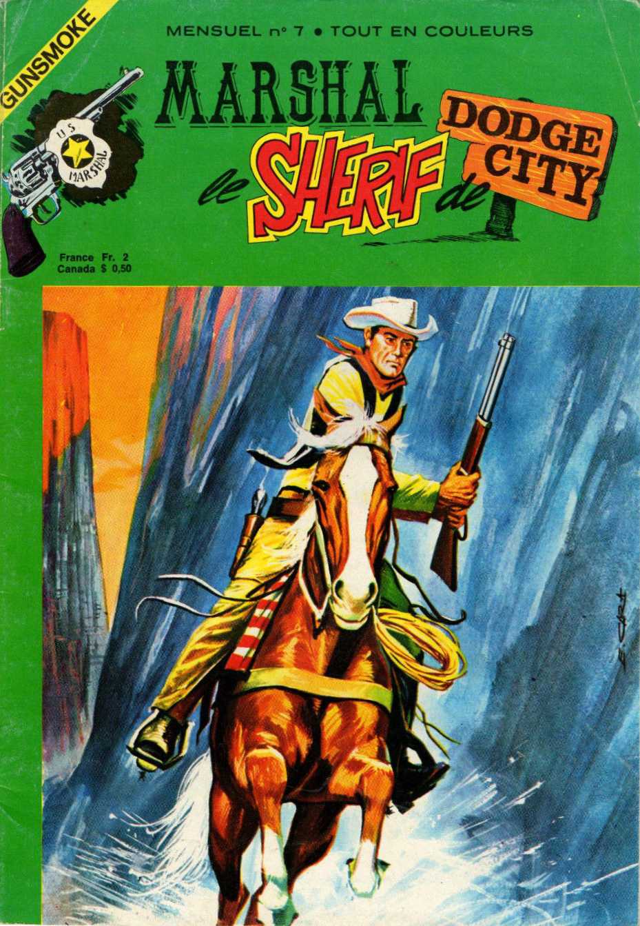 Scan de la Couverture Marshal le Shrif de Dodge-City n 7